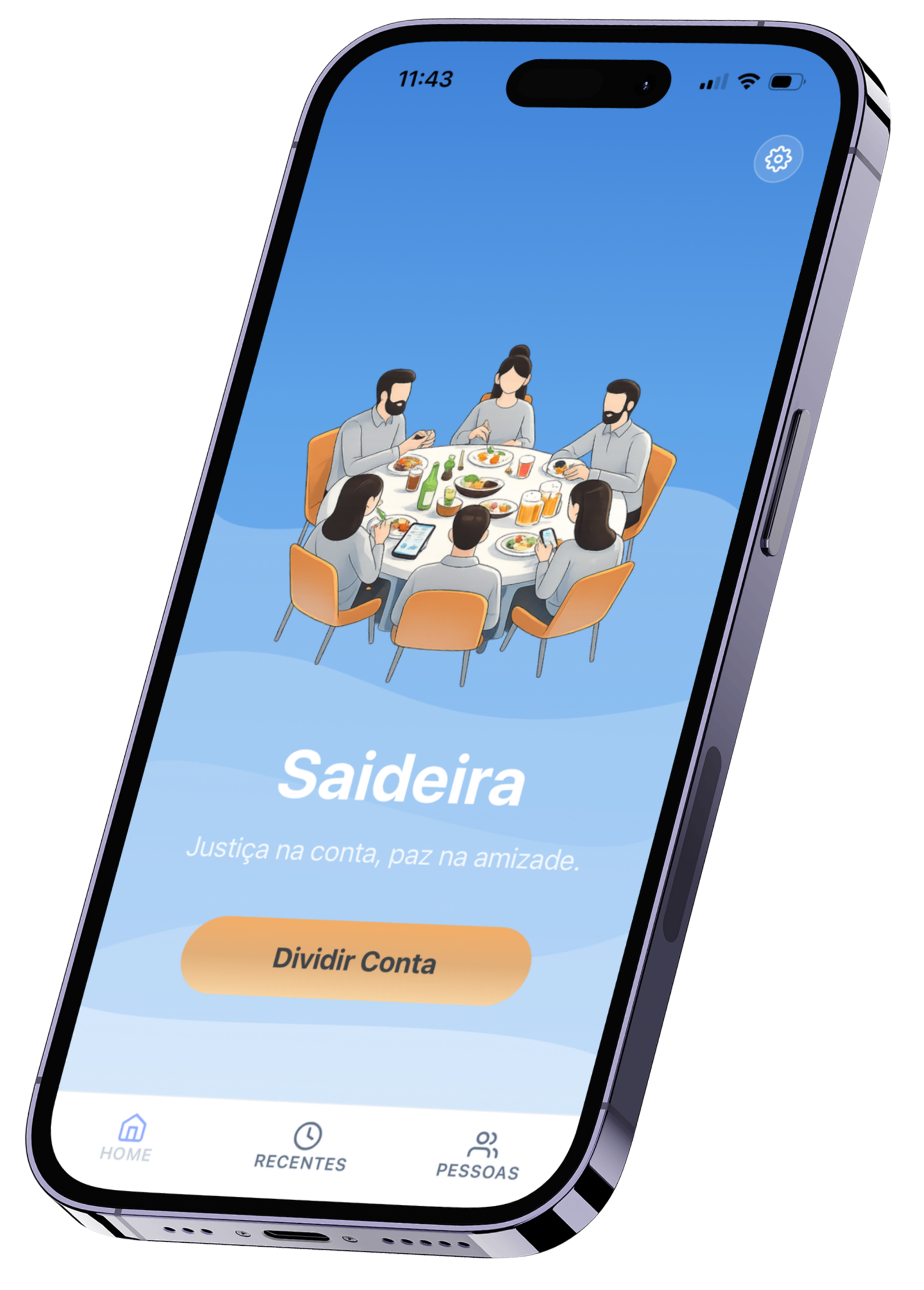 App Saideira no iPhone